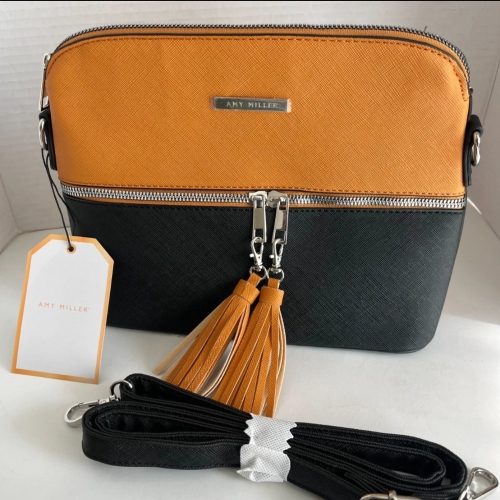 Black and Orange Shoulder Bag